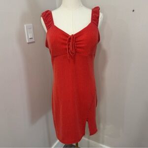 No‎ Boundaries Ribbed Red Dress Large